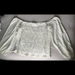 White off the shoulder top